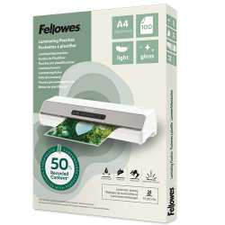 Fellowes Laminierfolie A4 Light Gloss 100er Pack