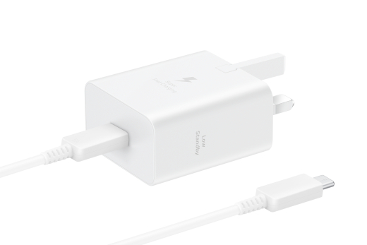 Samsung Galaxy Power Adapter USB Type C 45W White w/Cable