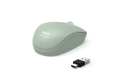 Port Maus kabellos USB-C/A grün Computermaus