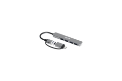 Port USB-C Hub 4 Port 3.0 5Gbps Verteiler Adapter grau