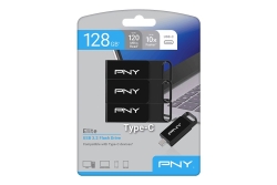 USB-Stick 128GB PNY Elite USB 3.2 TYPE-C retail 3-Pack