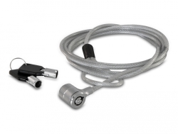 Notebookschloss Navilock 2x Schlüssel 1.80m silber