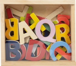 Bunte Magnetbuchstaben „Educate“