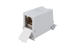 Equip Keystone-Koppler geschirmt Cat6A 1xRJ45 DIN gr