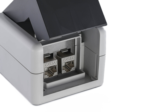 Equip Aufputzdose 2-Port Keystone ungeschirmt outdoor grau