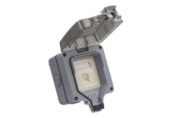 Equip Aufputzdose 1-Port Keystone ungeschirmt outdoor grau