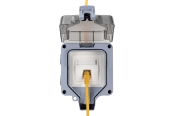 Equip Aufputzdose 1-Port Keystone ungeschirmt outdoor grau
