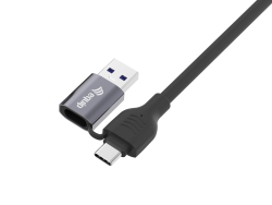 Equip Adapter GigaBit USB-C+A->RJ45 St/St 2.00m schwarz
