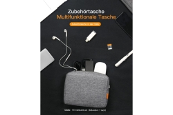 inateck Laptoptasche 13 Zubehörtasche [LB01005_gray]