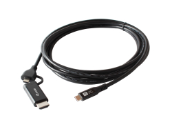 Equip Adapter USB-C->USB-C+HDMI PD100W 4K/ 60Hz 3.00m Alu.