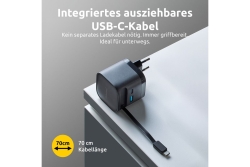 Intenso Compact Fast Charger 65W USB-C/USB-A Black