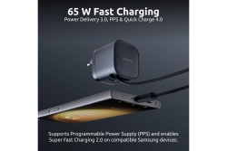 Intenso Compact Fast Charger 65W USB-C/USB-A Black