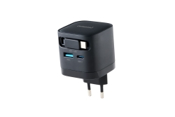 Intenso Compact Fast Charger 65W USB-C/USB-A Black