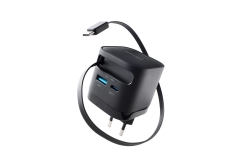 Intenso Compact Fast Charger 65W USB-C/USB-A Black