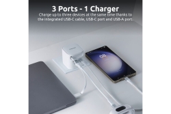 Intenso Compact Fast Charger 65W USB-C/USB-A White