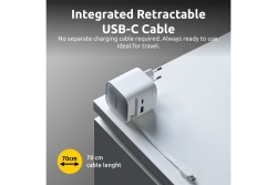 Intenso Compact Fast Charger 65W USB-C/USB-A White