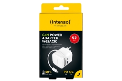 Intenso Compact Fast Charger 65W USB-C/USB-A White