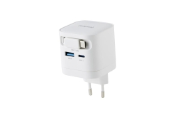 Intenso Compact Fast Charger 65W USB-C/USB-A White