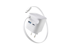 Intenso Compact Fast Charger 65W USB-C/USB-A White