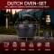 Gusskönig Eingebrannter Dutch Oven Set 7L ohne Füße