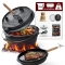 Gusskönig Eingebrannter Dutch Oven Set 12L mit Füße