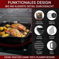Gusskönig Eingebrannte Grillpfanne 30cm