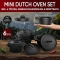 Gusskönig Eingebrannter 6× 300ml Mini Dutch Oven Set