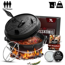 Gusskönig Klassisch Dutch Oven Set 7 L ohne...