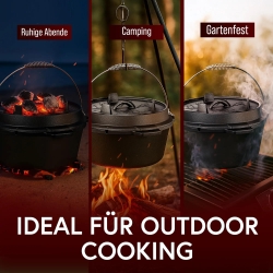 Gusskönig Klassisch Dutch Oven Set 7 L ohne Füße
