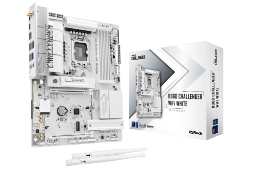 ASRock B860 Challenger WiFi White, 1851 ATX HDMI/USB-C DDR5