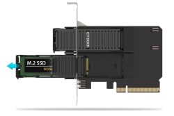 IcyDock Adapter 2x M.2 NVMe to PCIe 4.0 x8 card bifurcation