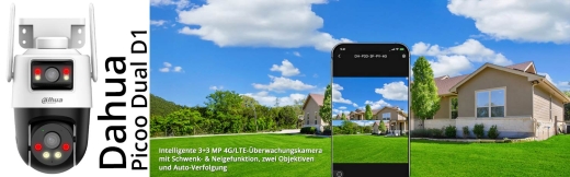 DAHUA Picoo Dual D1 4G 6MP Überwachungskamera