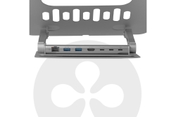 Club3D Laptopständer mit USB-C HUB 100W 360° 4K60Hz
