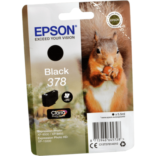 Epson Tinte C13T378140 schwarz 378