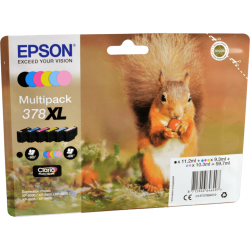 6 Epson Tinten C13T379840 Multipack KCMY LC LM 378XL