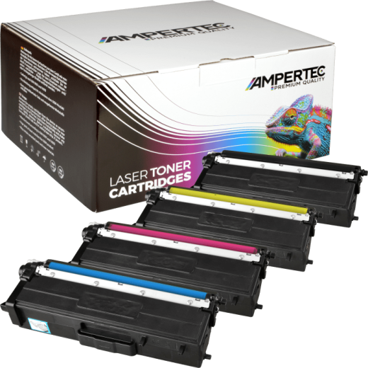 4 Ampertec Toner ersetzt Brother TN-910 Multipack KCMY