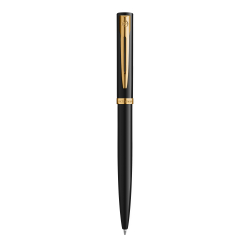 WATERMAN Kugelschreiber IMPRESSION schwarzer Lack GT M...