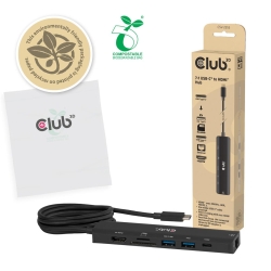 Club3D USB-C 7in1-HUB >HDMI/2xUSB/USB-C/LAN 4K60Hz PD140W retail