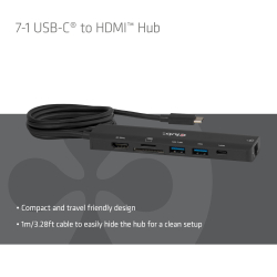 Club3D USB-C 7in1-HUB >HDMI/2xUSB/USB-C/LAN 4K60Hz PD140W retail