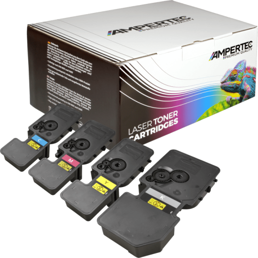 4 Ampertec Toner ersetzt Kyocera TK-5230 Multipack KCMY