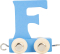 Buchstabenzug bunt F