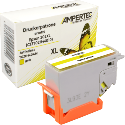 Ampertec Tinte ersetzt Epson C13T02H44010 202XL yellow