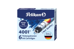 Pelikan Tintenpr. 4001 TP/F/6 k-blau (Folie) im 50er