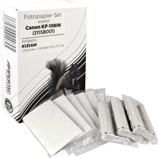 Color Ink + Paper Set kompatibel zu KP-108IN (3xRibbon+108xPaper)