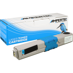 Ampertec Toner ersetzt Oki 46508711 cyan