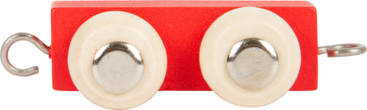 Buchstabenzug Anhänger rot