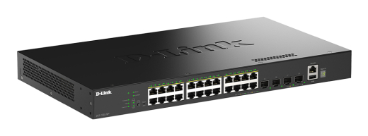 Switch 440mm D-Link DGS-1530-28P 4*SFP+/24*GE PoE retail