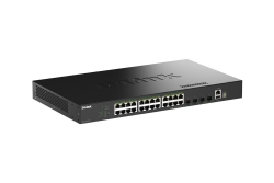 Switch 440mm D-Link DGS-1530-28P 4*SFP+/24*GE PoE retail