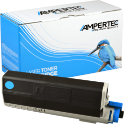 Ampertec Toner ersetzt Oki 46490607 cyan