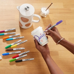 Sharpie Fein Permanent Marker Rundspitze Lila 12er...